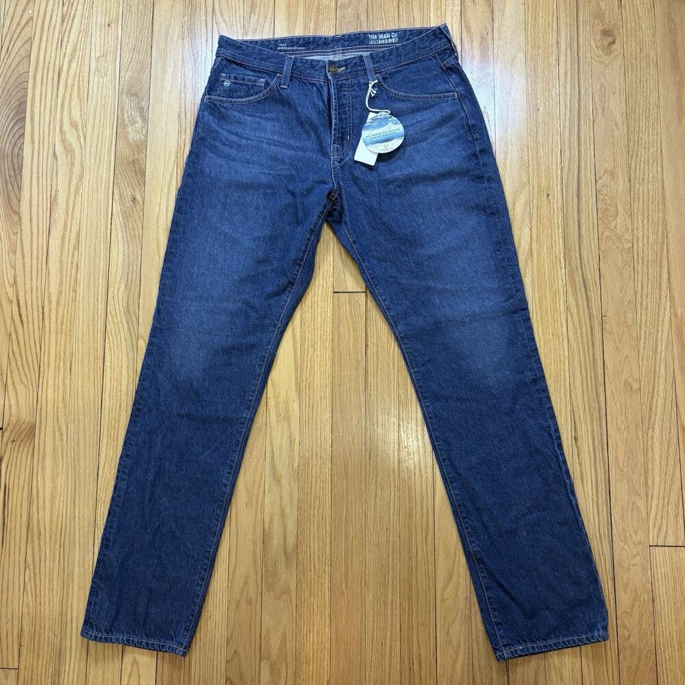 NWT AG Everett Slim Straight Jeans Men’s Size 34x32 Blue The Jean of Tomorrow